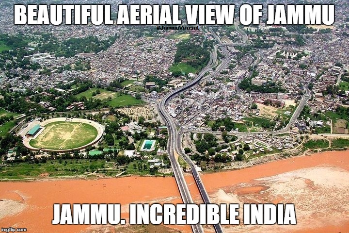 Beautiful Jammu incredible aerial view