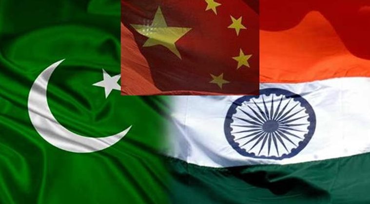 India china Pakistan flag