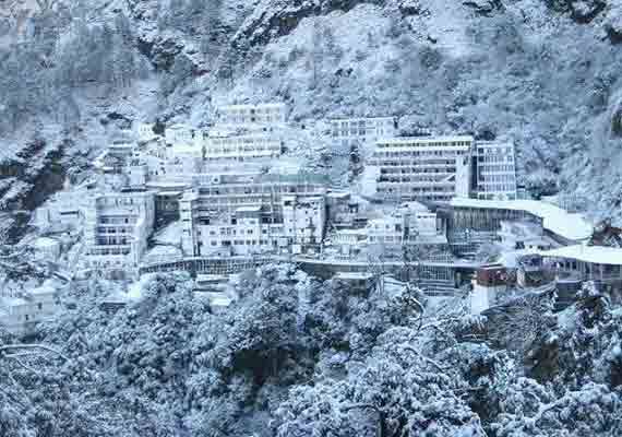 snowfall at Mata Vaishno Devi hills