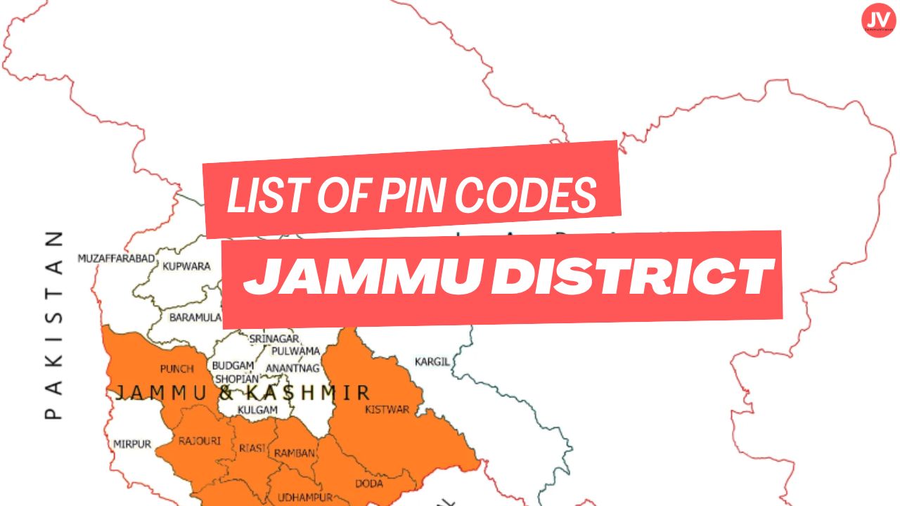 List of Pin Codes (Postal Code) of Jammu District