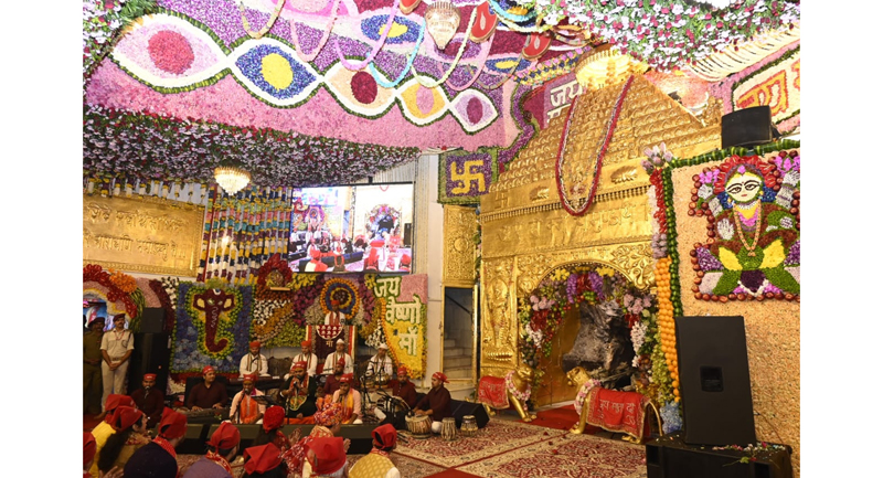 Decoration during Navratras at Mata Vaishno Devi Shrine