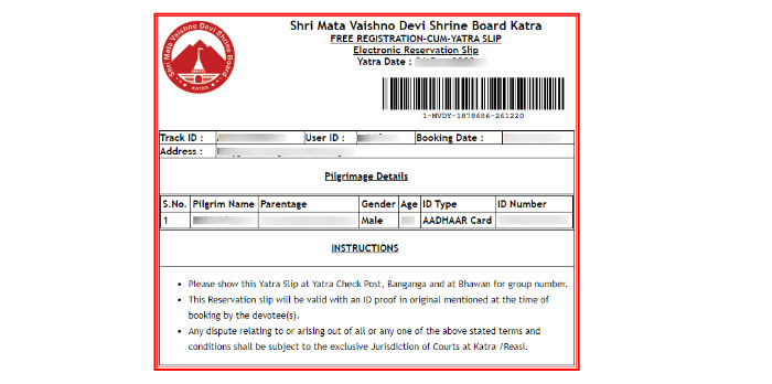 How to Get Yatra parchi for Shri Mata Vaishno Devi Yatra & Registration Process