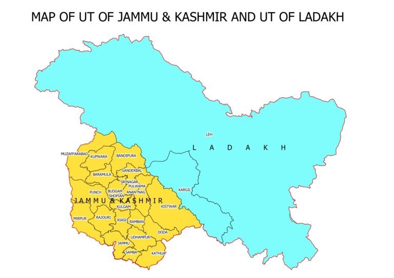 Jammu And Kashmir Map: A Comprehensive Profile