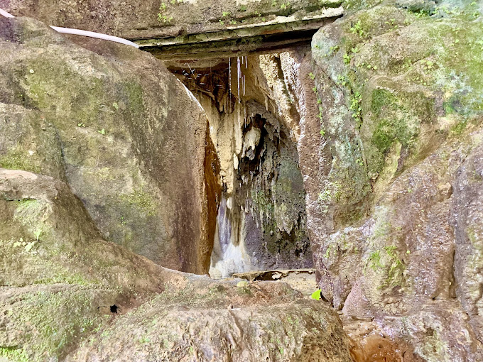 holy water flows naturally throughout the year at Nabha Mata 