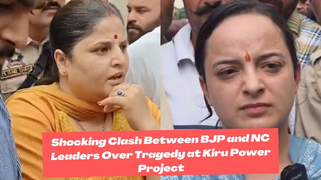 Shocking Clash Between BJP and NC Leaders Over Tragedy at Kiru Power Project | Pooja Thakur Shagun Parihar
