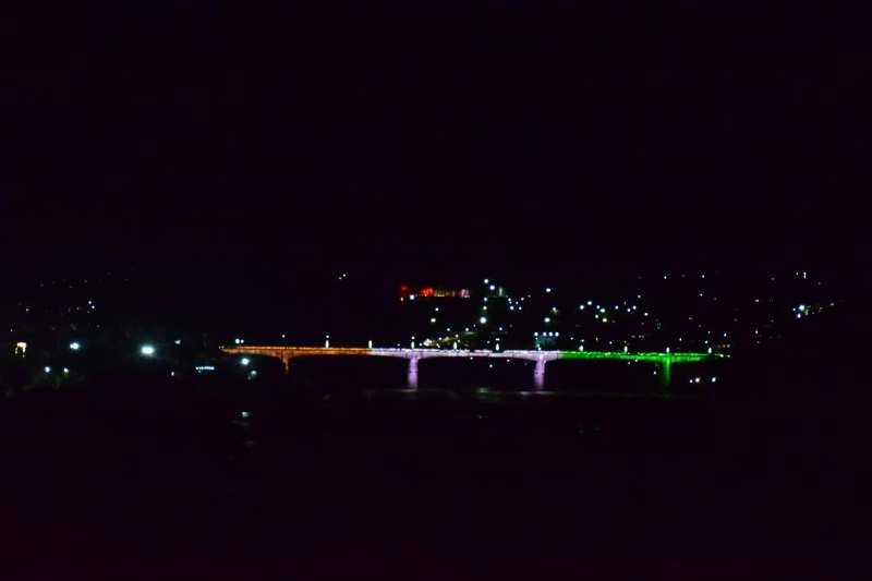 Independence day 2025: jammu & kashmir light up in colours of tricolour 1 Tawi bridges illuminated in the tricolour 🇮🇳 on the eve of independence day, reflecting the spirit of unity and patriotism!