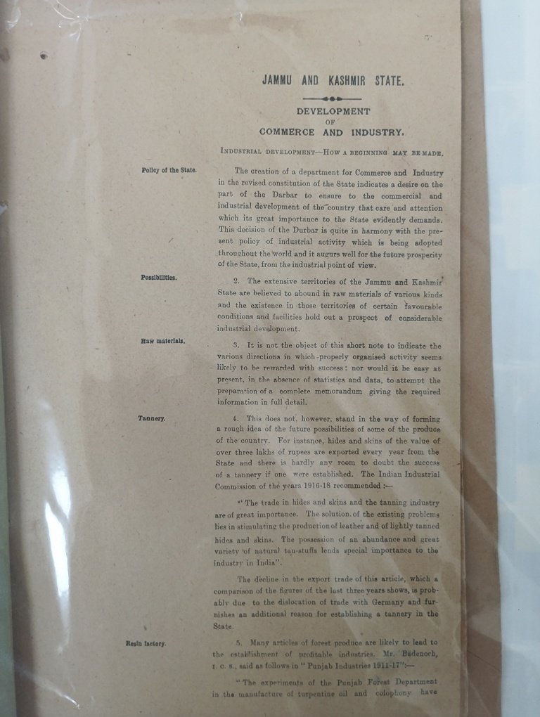 History of industrial development in jammu and kashmir