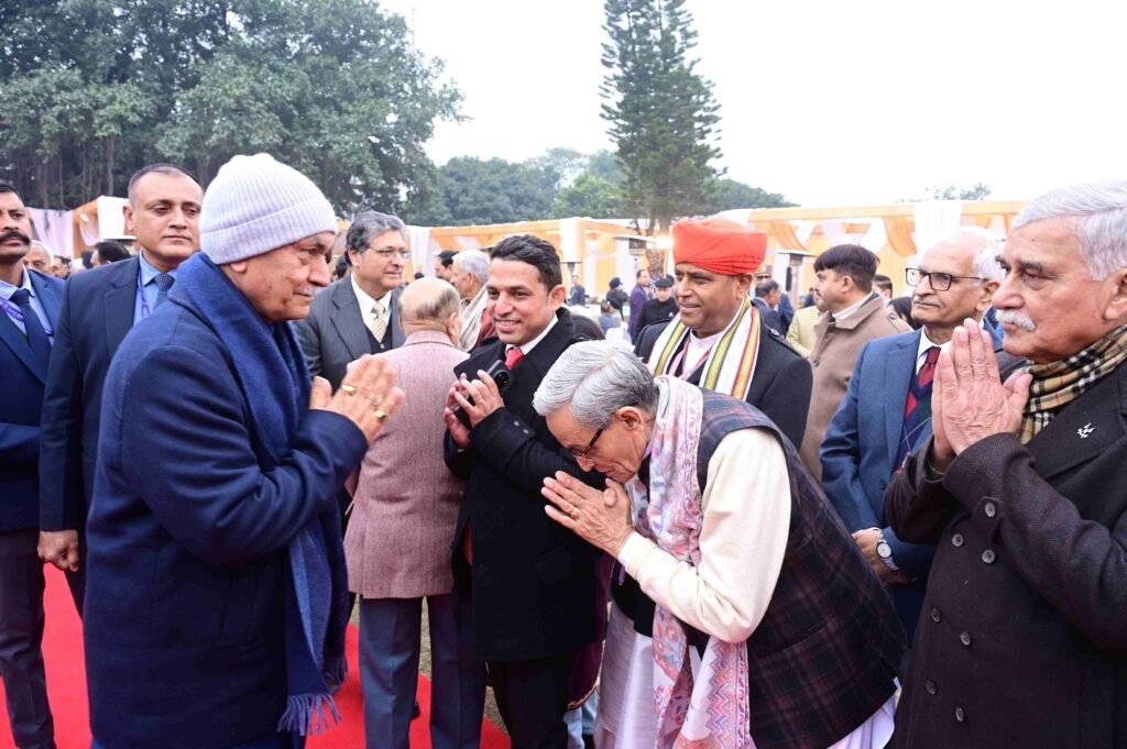 Lieutenant governor sh manoj sinha hosts 'at home' on the 77th republic day jammu & kashmir