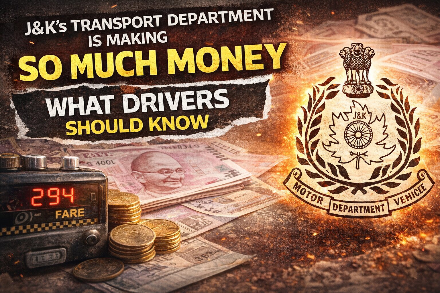 Jammu and Kashmir Motor Vehicles Department revenue