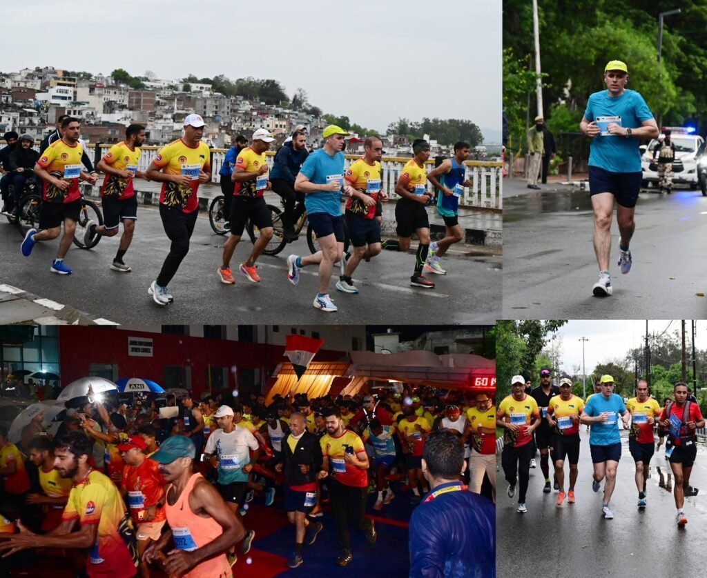 Jammu marathon 2026: rain can’t stop the spirit as 4,000+ runners make history in jammu’s first international marathon 2 Jammu marathon started at sunrise from the m a stadium