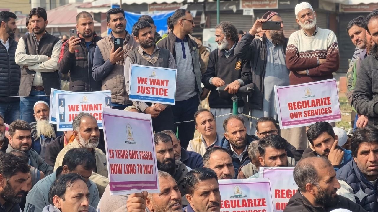daily wage workers regularisation contractual employees Jammu kashmir