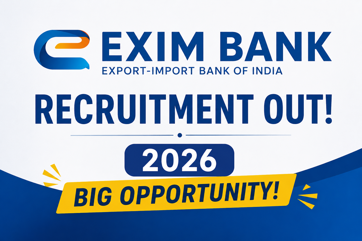 Exim Bank Deputy Manager Vacancy 2026 recruitment notification for Information Security posts in banking sector