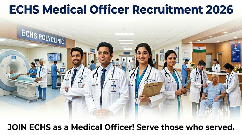 ECHS Medical Officer Recruitment 2026 for MBBS candidates applying for contractual government job