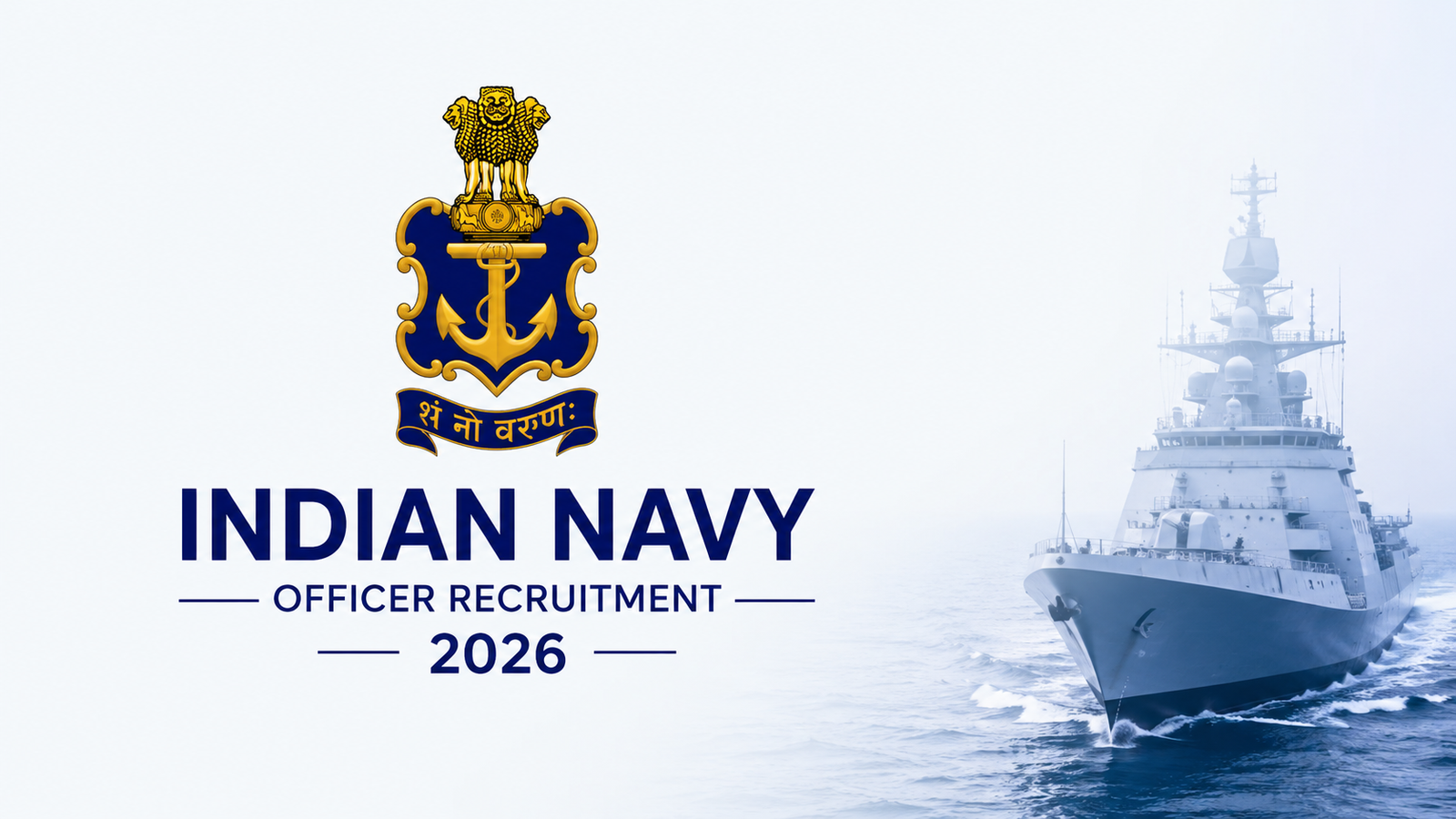 Indian Navy Officer Recruitment 2026 apply online SSC Officer vacancy notification for Executive Technical and Education branches