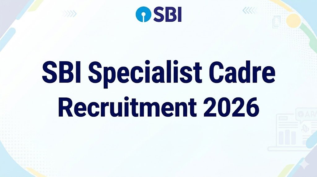 SBI Specialist Cadre Officers Recruitment 2026 official notification showing contract officer vacancies