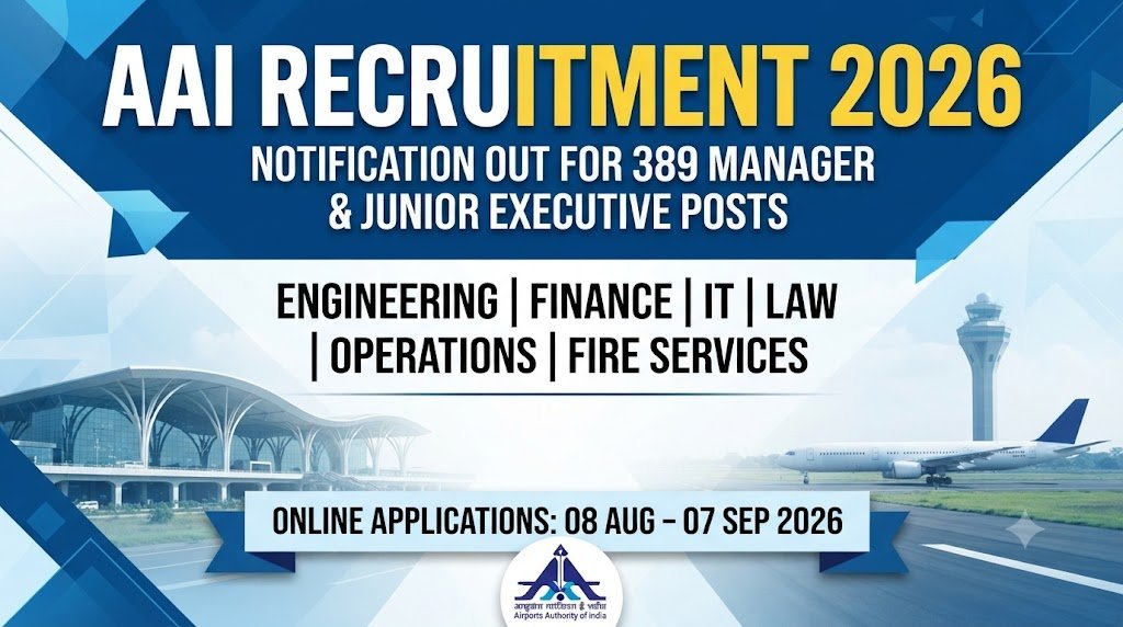 AAI Recruitment 2026 for 389 Manager and Junior Executive Vacancy