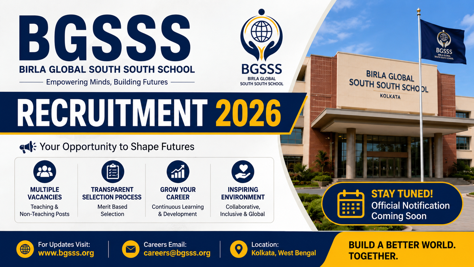 BGSSS Recruitment 2026 notification for 438 Executive, Field Sales Officer and other vacancies across India