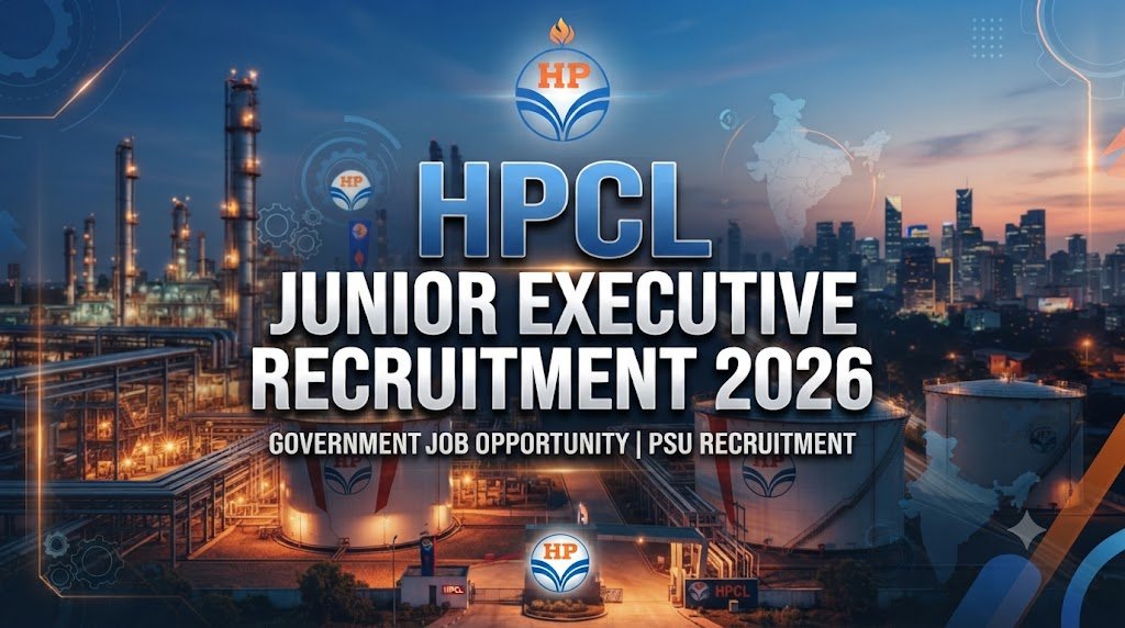 HPCL Junior Executive Recruitment 2026 notification for 54 posts apply online